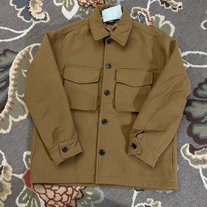 H&M Wool-Blend Shacket- Brown